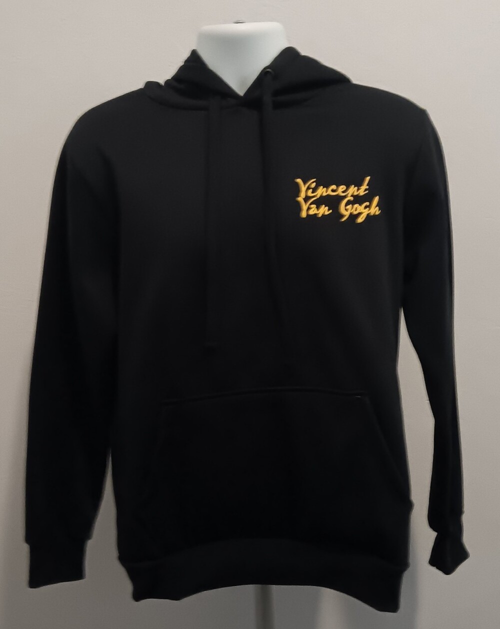 Black Hoodie with Gold Script Logo -